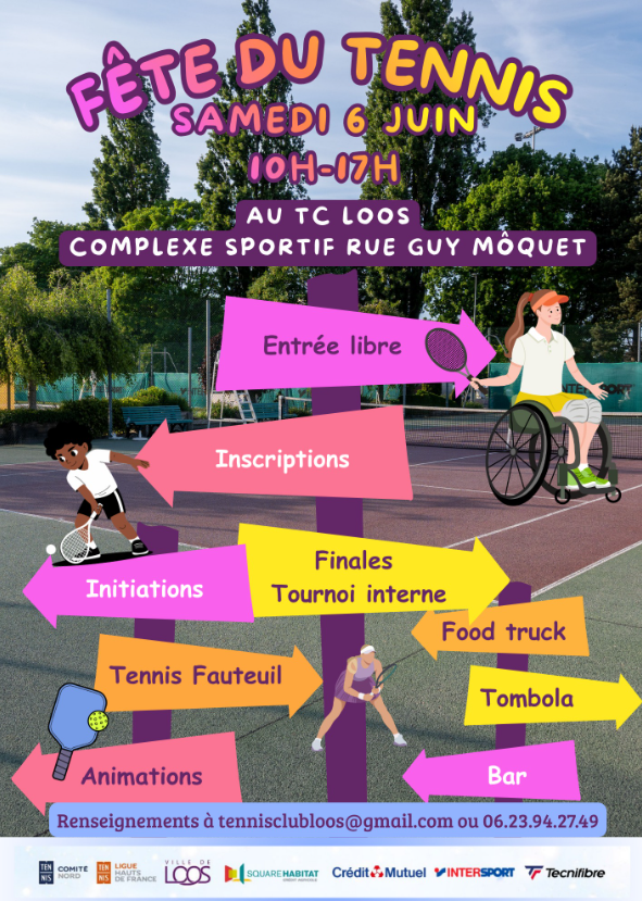 Portes ouvertes et Fête du Tennis au TC Loos !!!