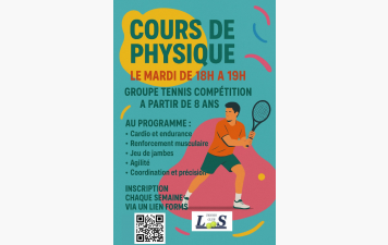 Cours de Tennis Physique le Mardi !